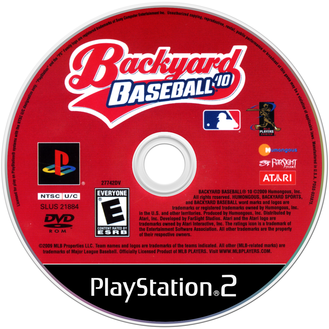 Backyard Baseball '10 back cover for Playstation 2
